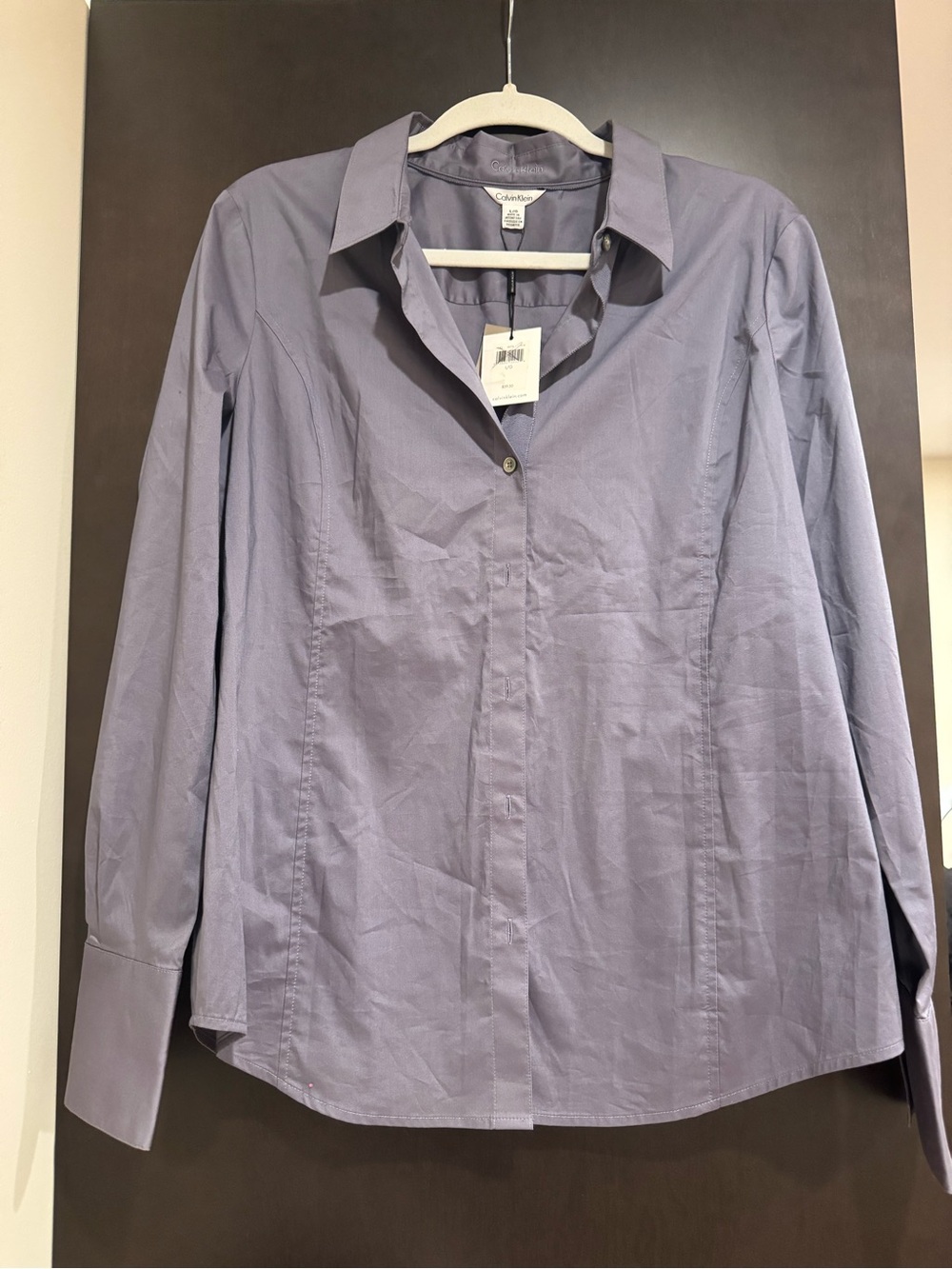 Calvin Klein Women’s Lavender Dress Shirt - Long Sleeve